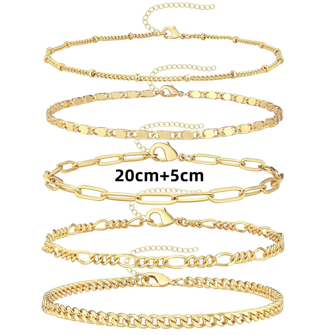 Adjustable Multi-Style Anklet Set Kalsten
