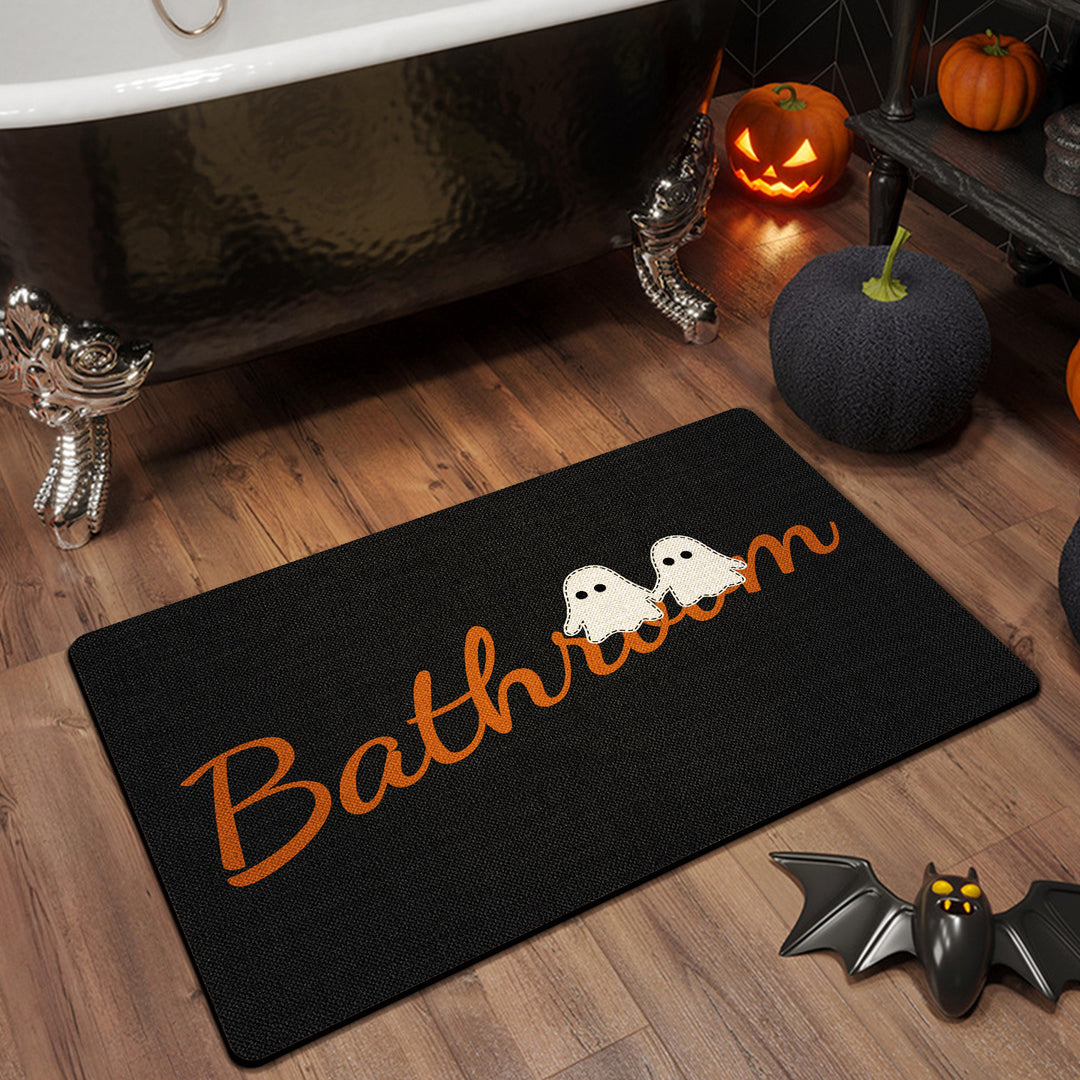 Halloween-Themed Bathroom Mat