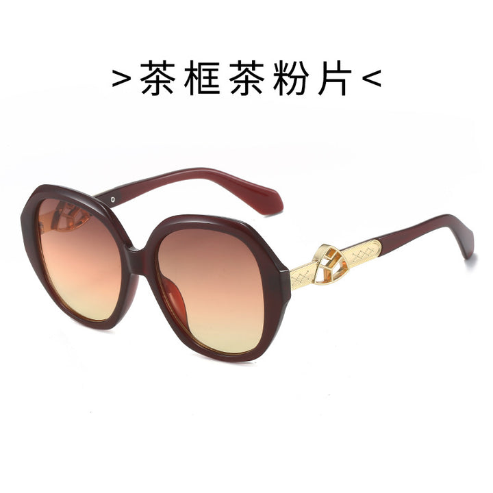 Women's Oversized Sunglasses with Golden Accents Kalsten
