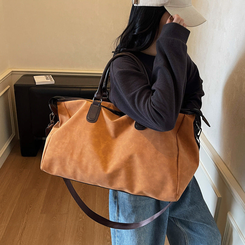 Durable Leather Travel Duffle Bag Kalsten