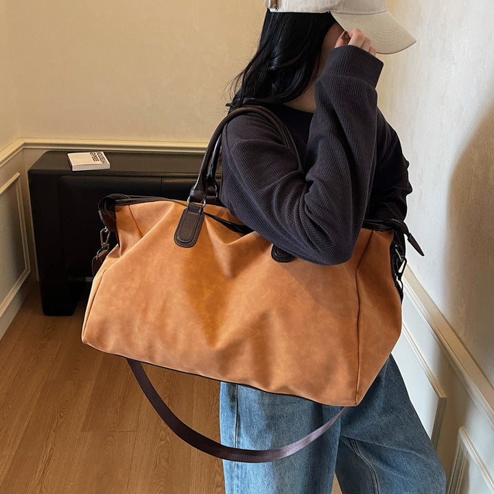 Durable Leather Travel Duffle Bag Kalsten