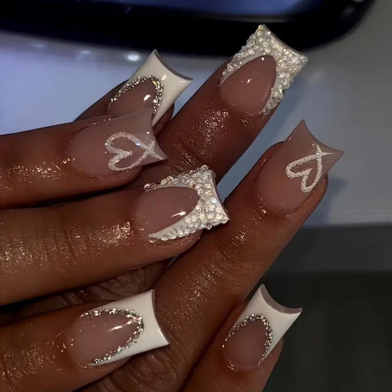 Ornate Rhinestone Press-On Nail Extensions Kalsten
