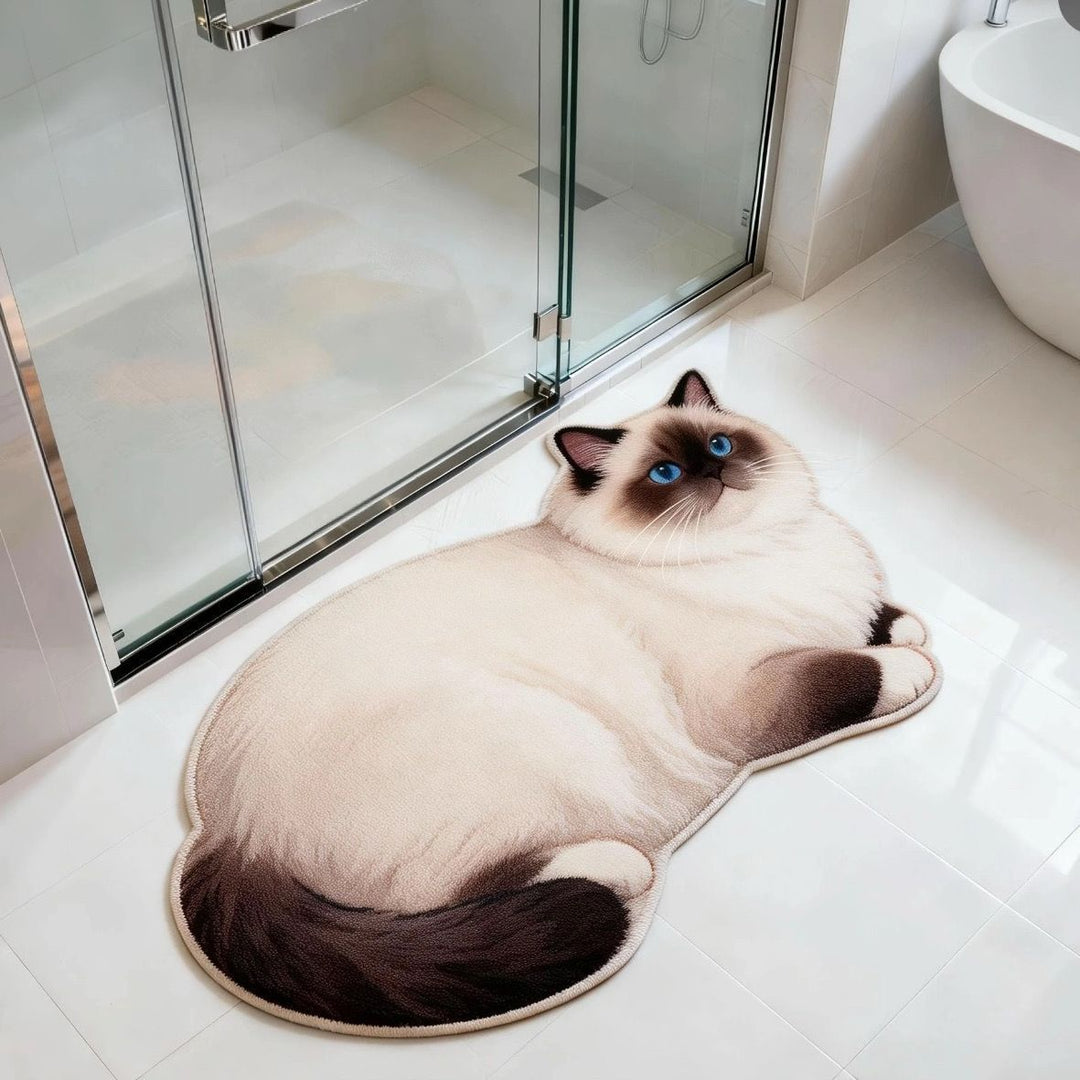 Cat-Shaped Bath Mat Kalsten