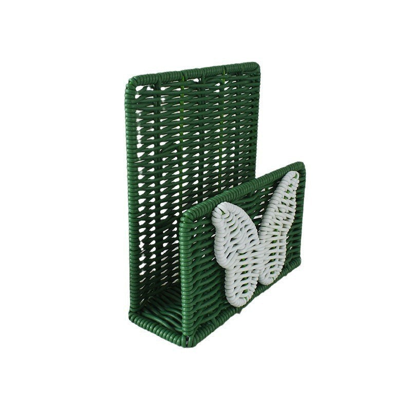 Decorative Butterfly Woven Storage Basket Kalsten