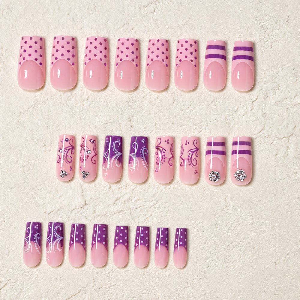 Decorative Long Acrylic Nail Art Tips Kalsten