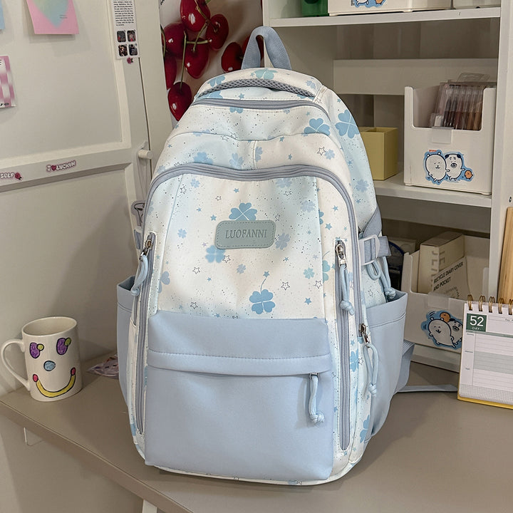 Stylish Floral Print Student Backpack Kalsten
