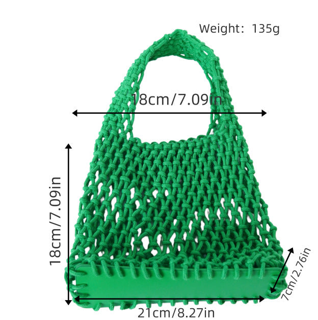 Macrame Tote Bag with Modern Design Kalsten