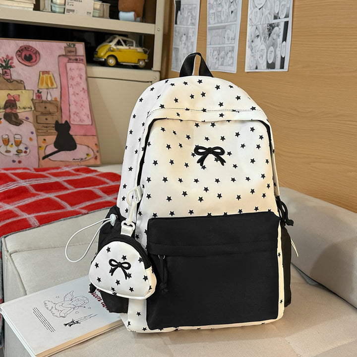 Playful Bow-Embellished Backpack Kalsten