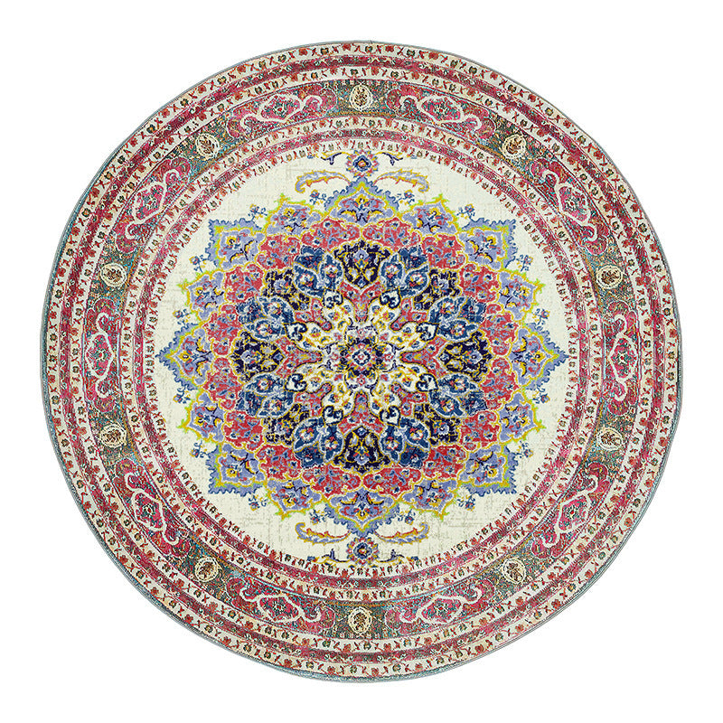 Vintage-Inspired Round Area Rug Kalsten