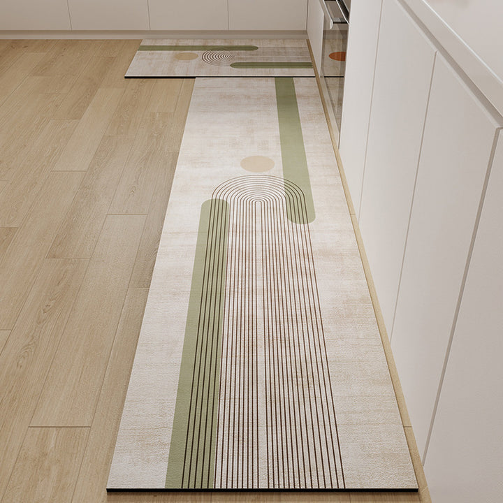 Abstract Pattern Kitchen Runner Mat