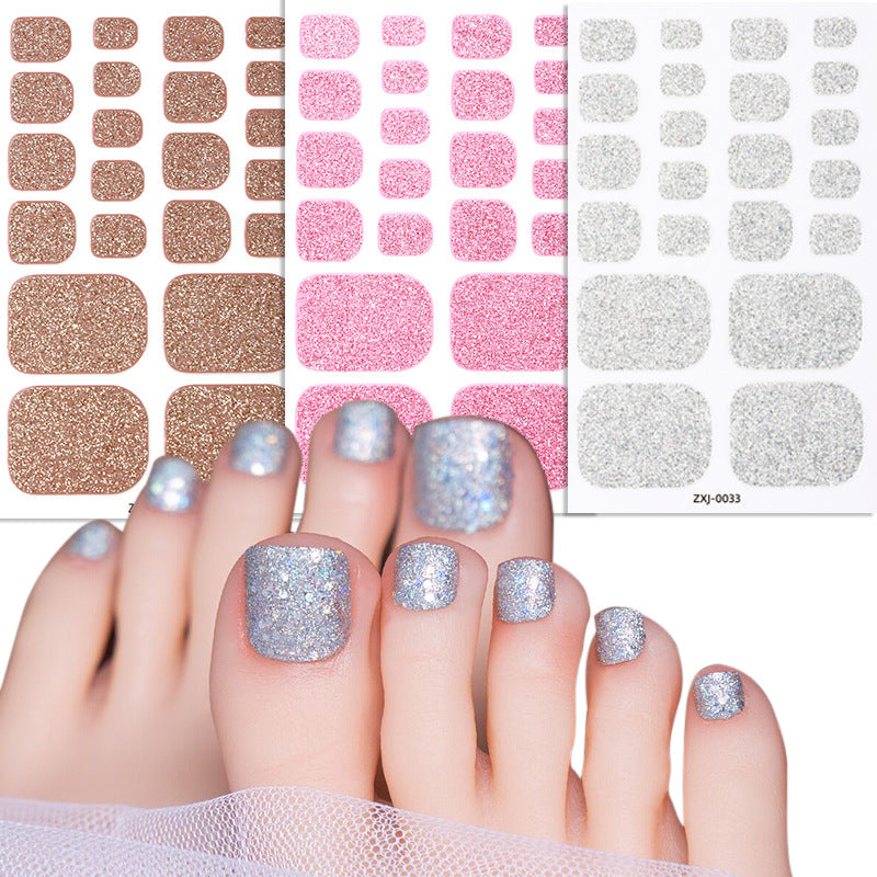 Glittery Toe Nail Wraps  1790954463