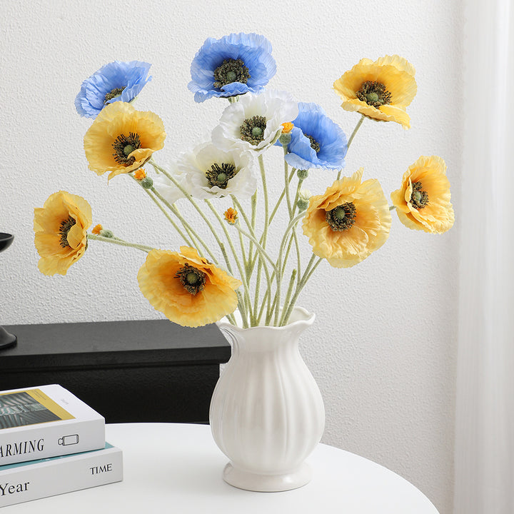 Artificial Romantic Poppy Bouquet