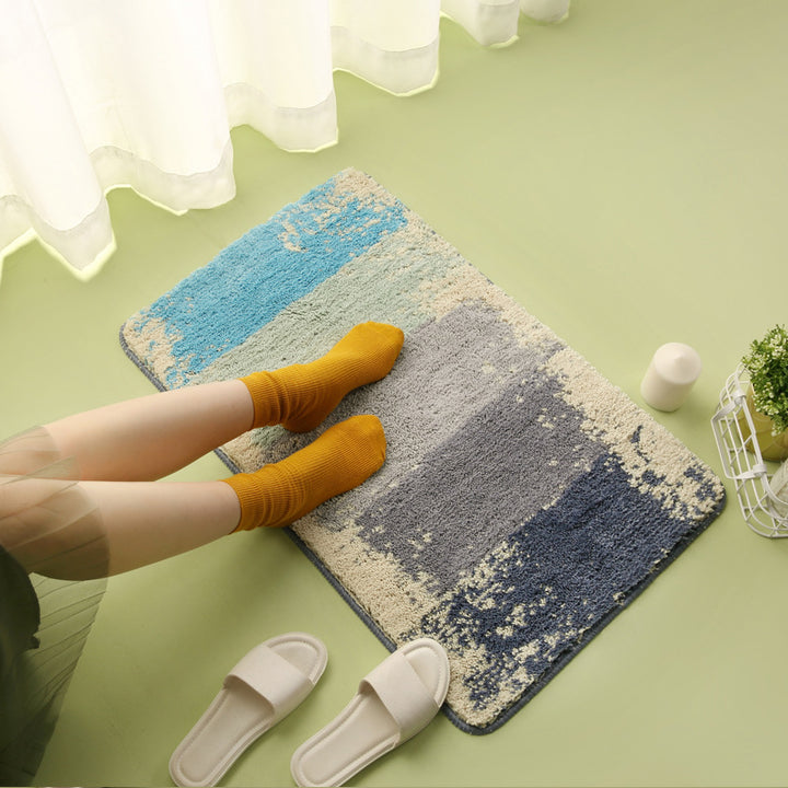 Abstract Textured Bath Mat