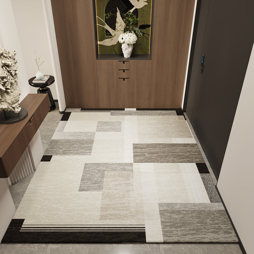Checkerboard Textured Area Rug