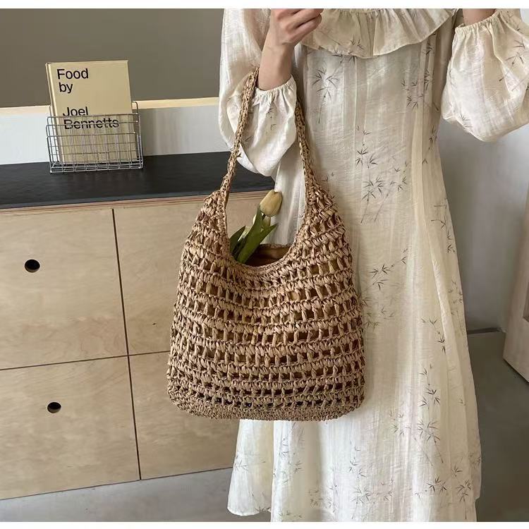 Macrame Shoulder Bag with Soft and Breathable Fabric Kalsten