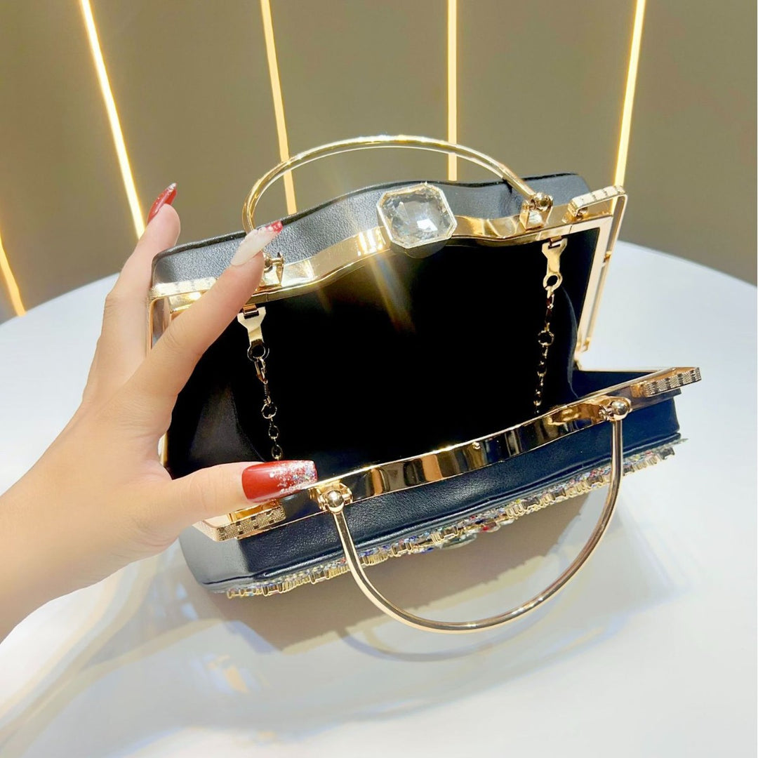Ornate Bejeweled Evening Handbag