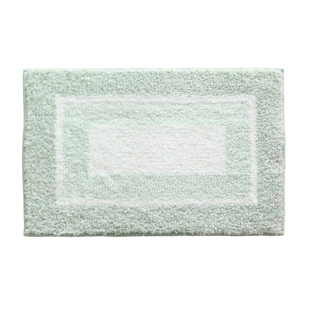Soft Bath Mat with Striped High-Pile Surface