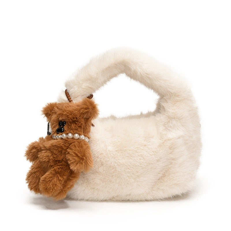Plush Fur Mini Handbag