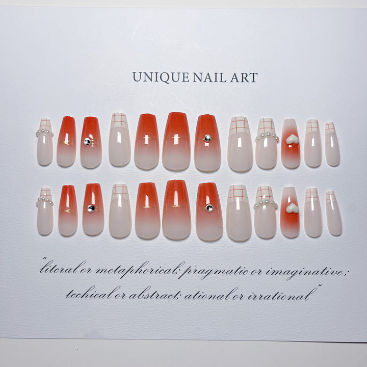 Decorative Press-On Nail Art Set  1791804135
