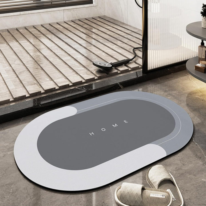 Modern Rectangular Non-Slip Bath Mat Kalsten