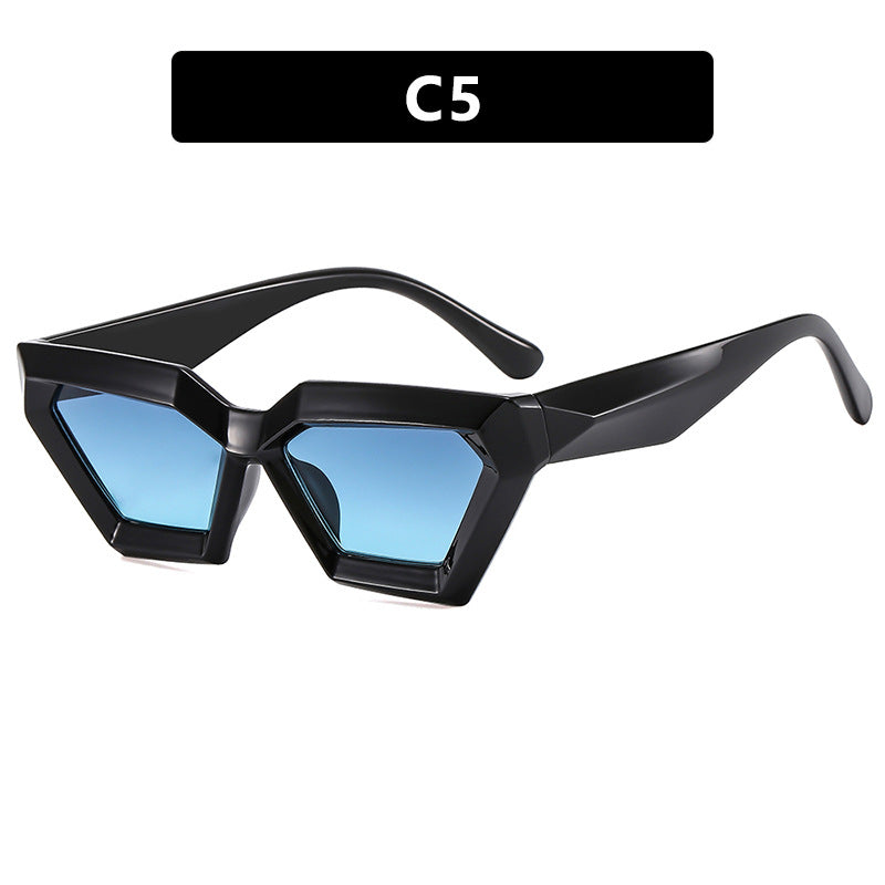 Ladies eye-catching sunglasses in unique hexagon design Kalsten