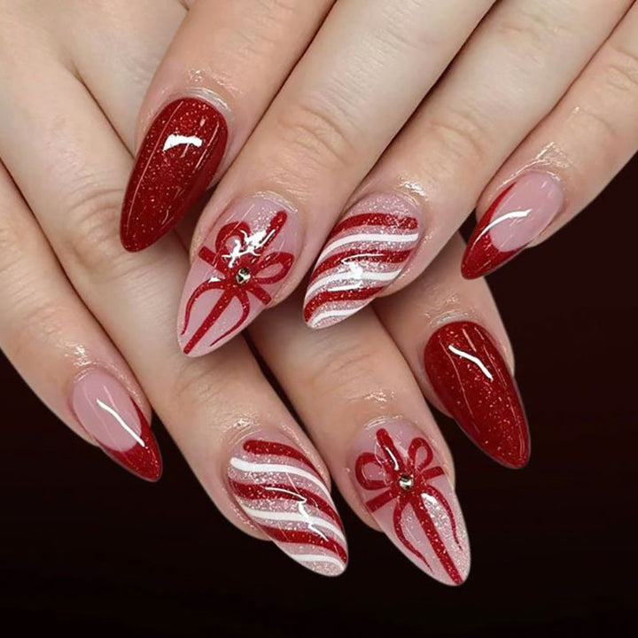 Festive Holiday Press-On Nails