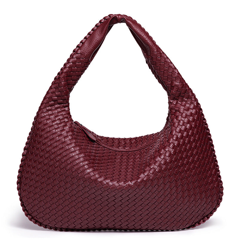 Woven Leather Shoulder Bag Kalsten