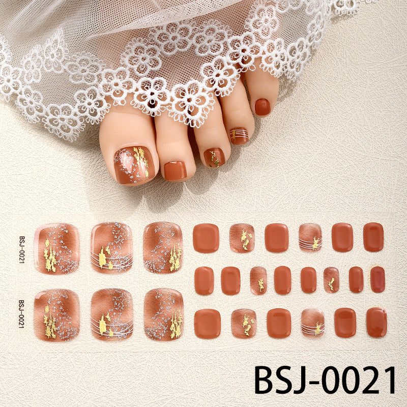 Artistic Floral Nail Art Wraps