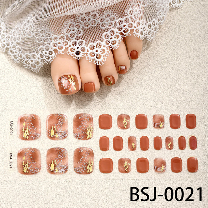 Artistic Floral Nail Art Wraps