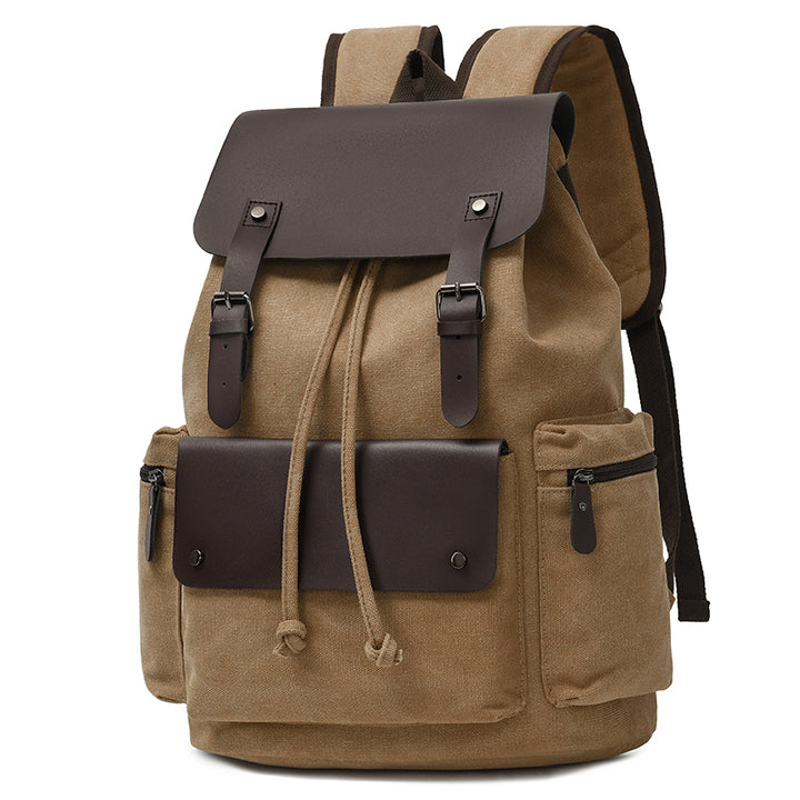 Canvas Drawstring Closure Backpack