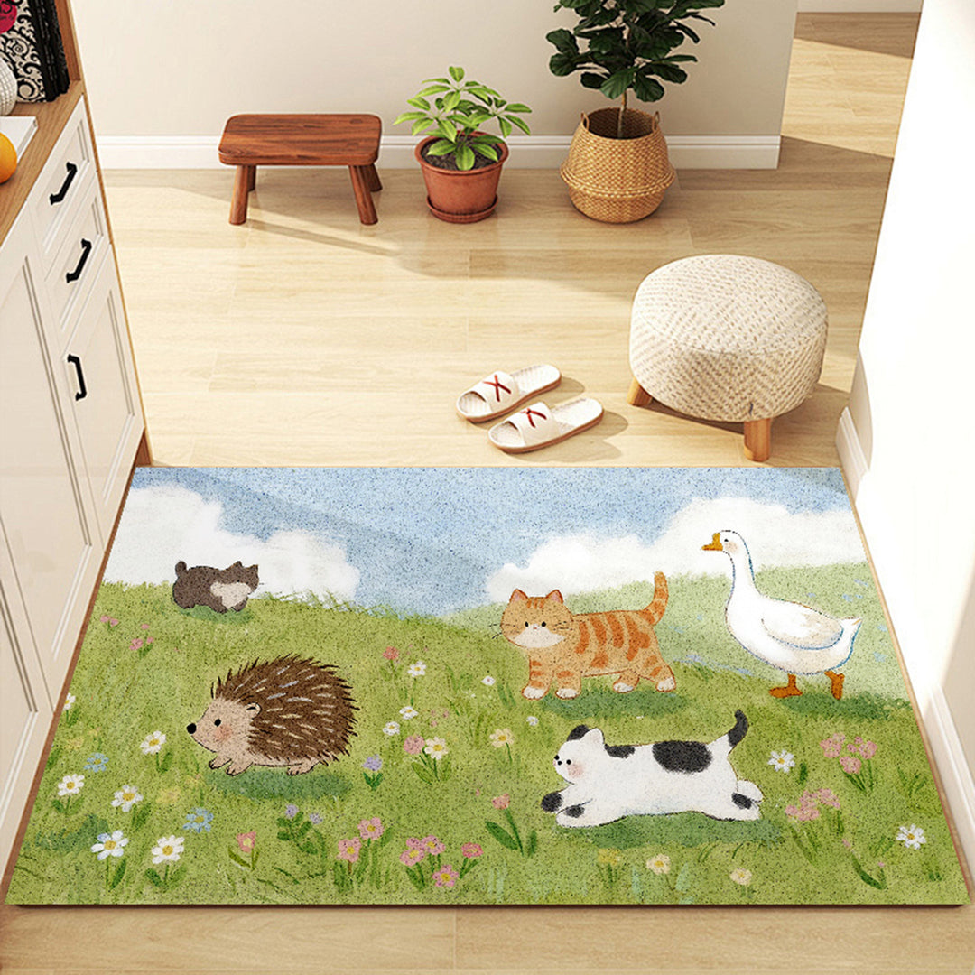 Cute Cartoon Duck Themed Area Rug