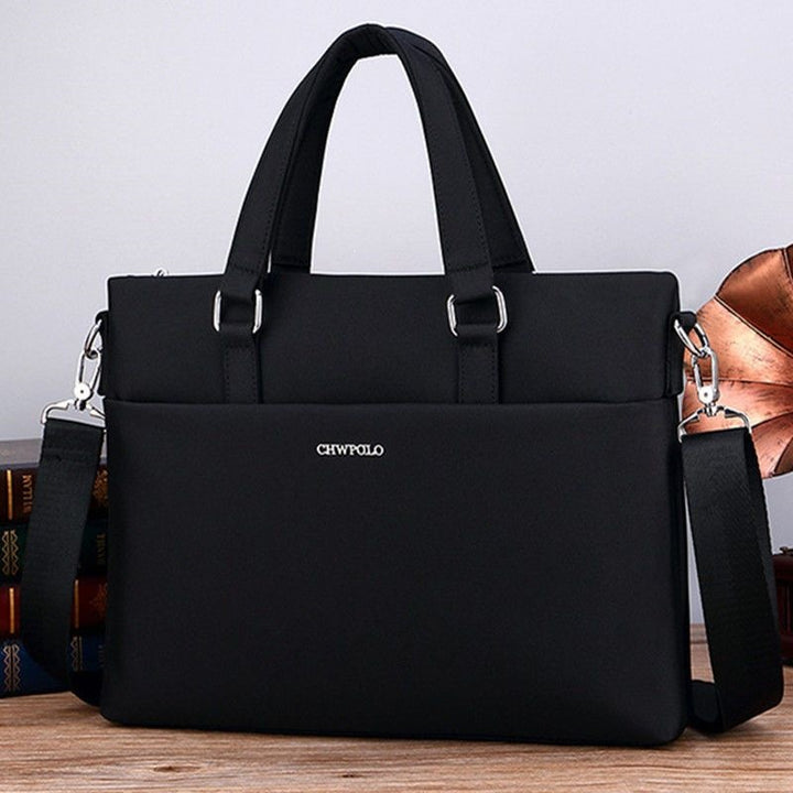 Stylish Laptop Briefcase With Water-Repellent Material And Adjustable Shoulder Strap Kalsten