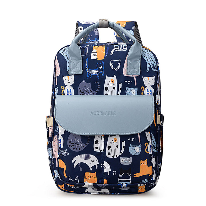 Cat Print Backpack Kalsten
