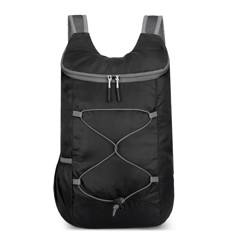 Unisex nan ultra-lightweight foldable daypack made of ripstop with elastic outer bungee and padded straps Kalsten