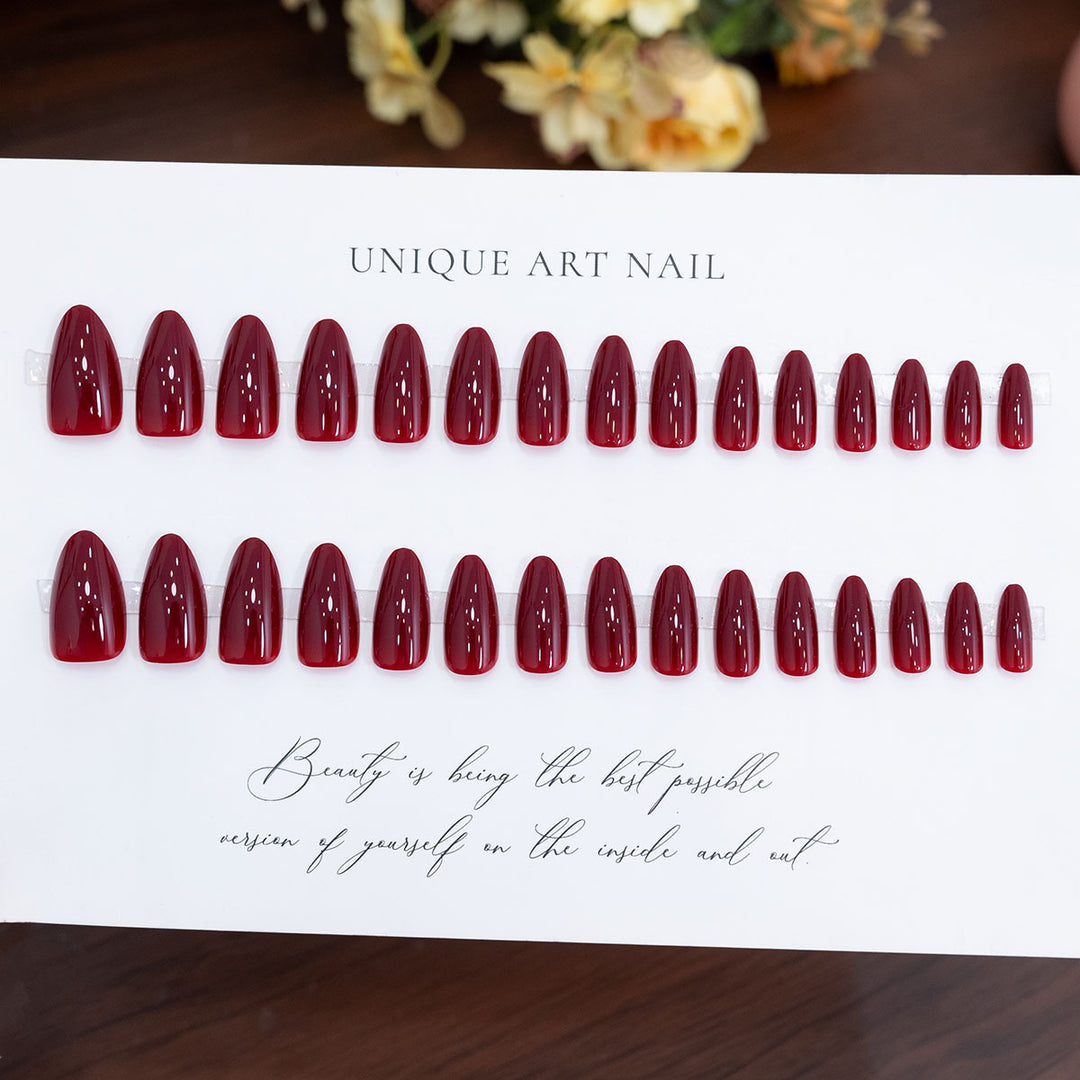 Elegant Long Almond Press-On Nails