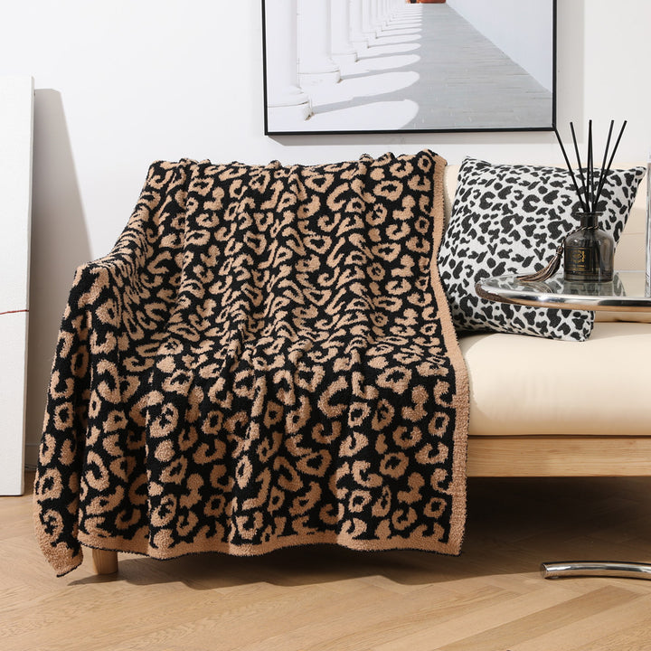 Luxury Leopard Print Throw Kalsten