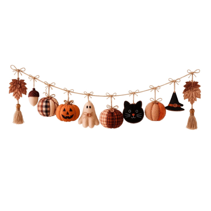 Festive Halloween-Themed Decorative Garland