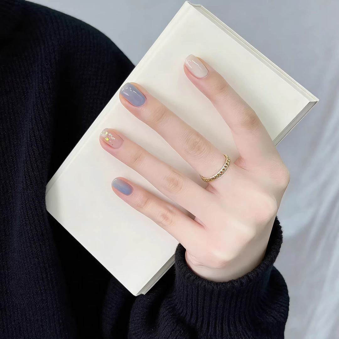 Artistic Gradient Press-On Nails