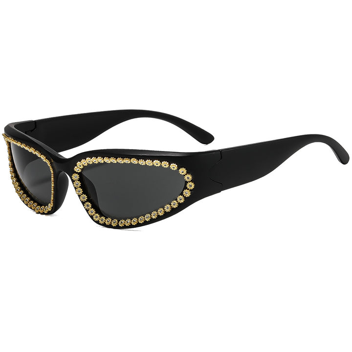 Women’s fashionable sunglasses with glamorous crystal frame Kalsten