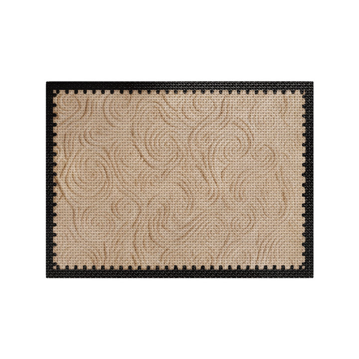 Decorative Swirled Pattern Entry Mat Kalsten