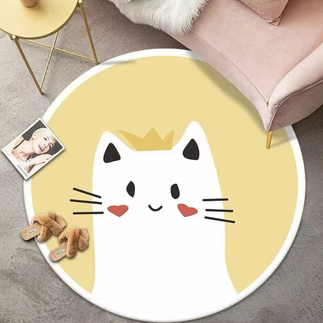 Playful Cat-Themed Area Rug