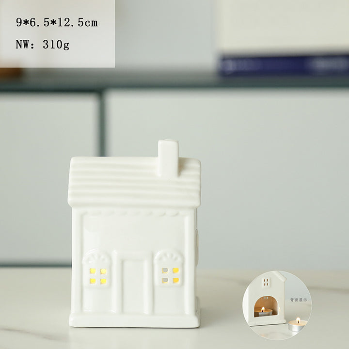 Ceramic House Tea Light Holder Kalsten
