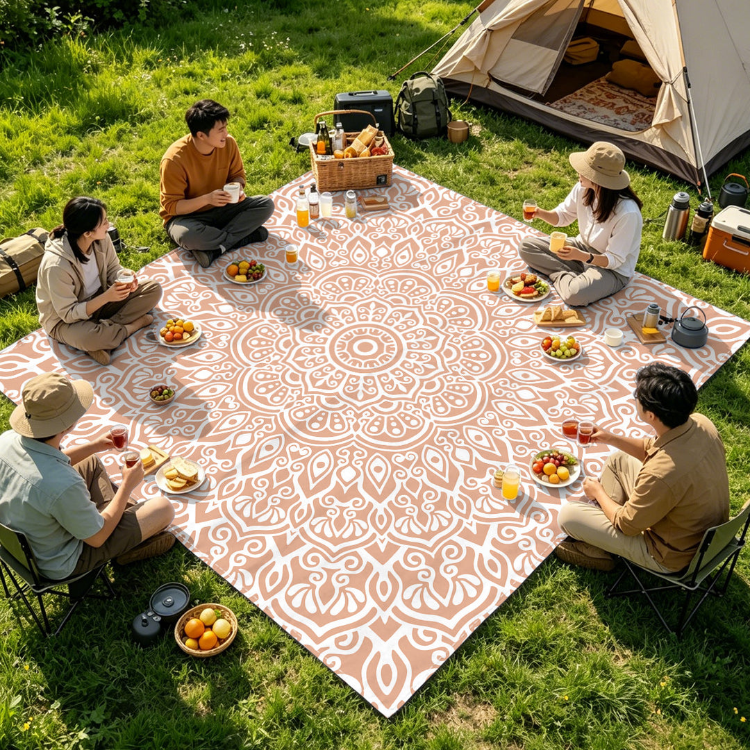 Mandala Design Beach Mat Kalsten