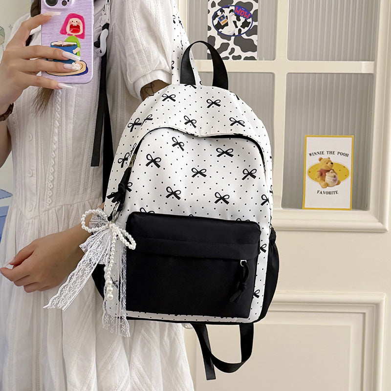 Cute Decorative Bow-Themed Backpack Kalsten