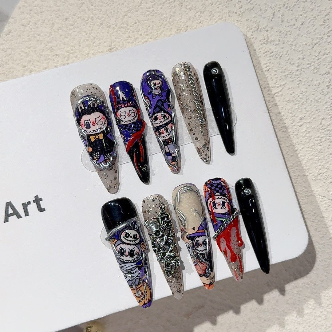 Whimsical Gothic Nail Art Tips