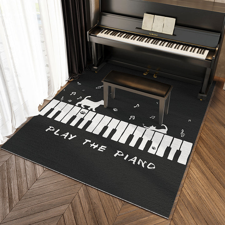 Music-Themed Area Rug