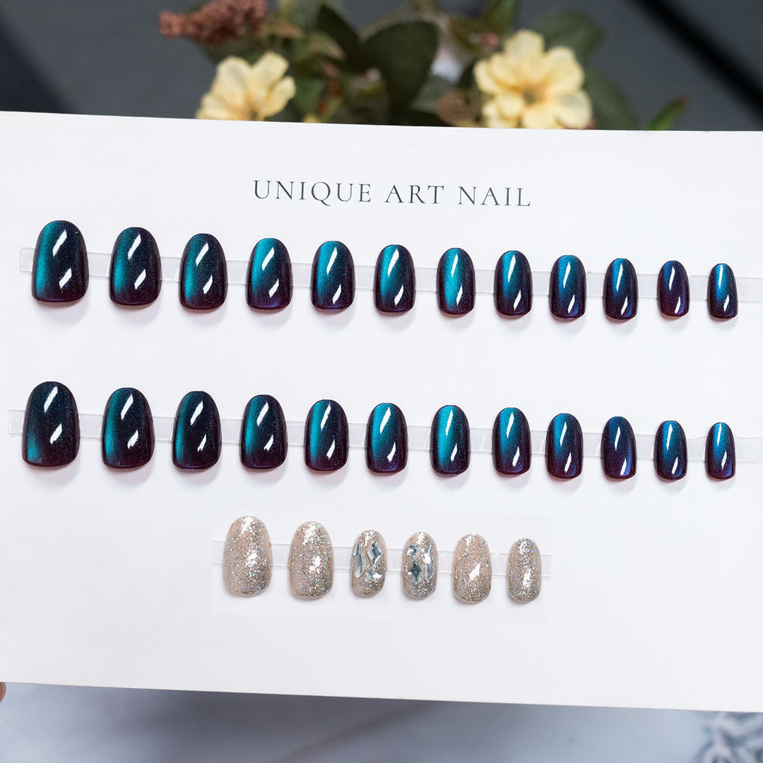 High Shine Press-On Nail Art