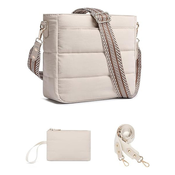 Fashionable shoulder bag with detachable wallet compartment Kalsten