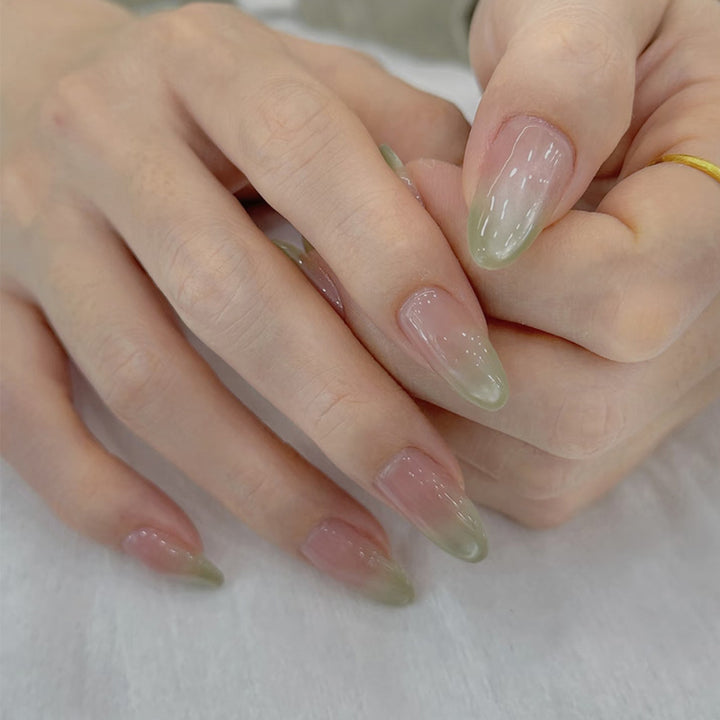 Stylish Press-On Nail Set with Elegant Floral Accents Kalsten