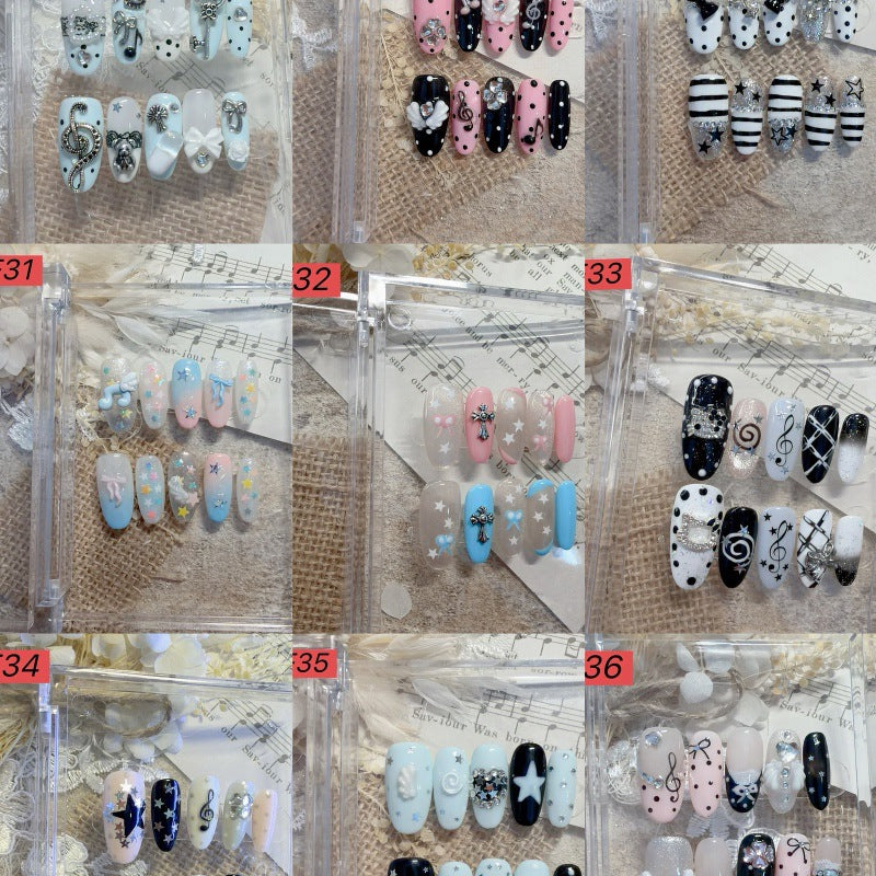 Decorative Press-On Nail Art Set 1790731572